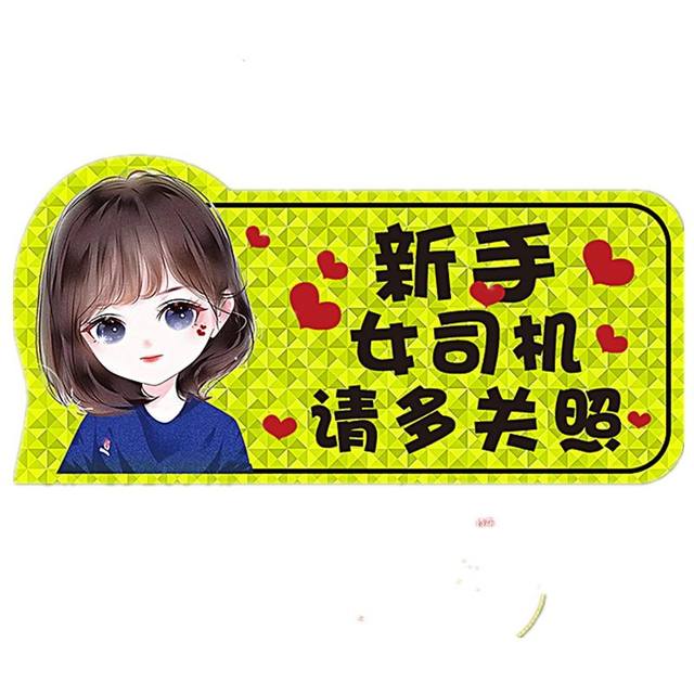 Magnetic reflective novice internship stickers