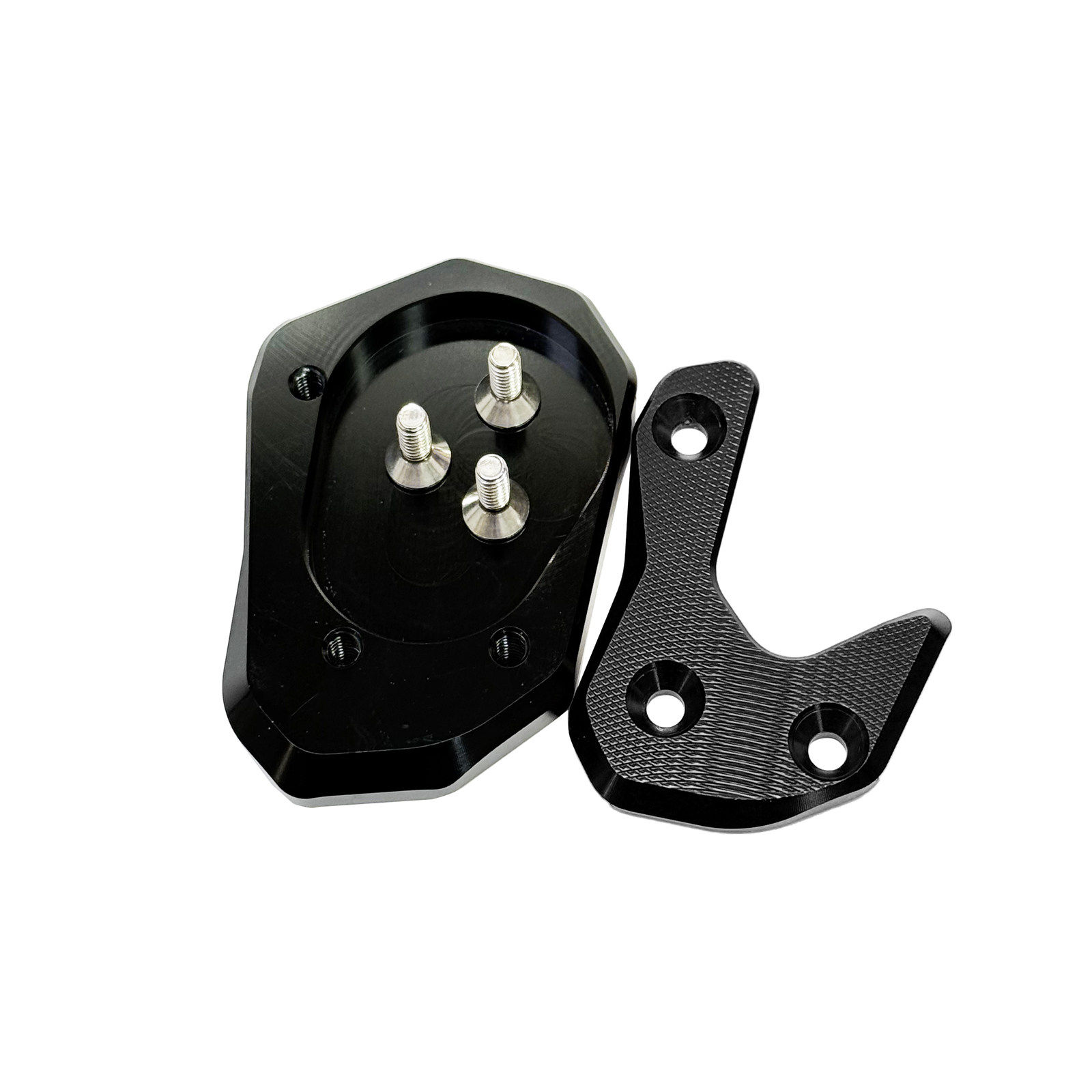 适用于极核电摩AE5i AE5iPro改装铝合金边撑垫 侧脚踢加宽辅助块,淘宝优惠券,粉丝福利购,淘宝优惠卷