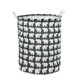 Chinese-style large-capacity cotton and linen dirty clothes basket storage basket household dirty clothes basket storage bucket laundry basket foldable waterproof