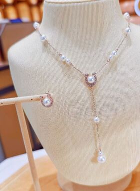 奥地利水晶施家新款红运马蹄项链手链本命年送女友礼物高级感闺蜜