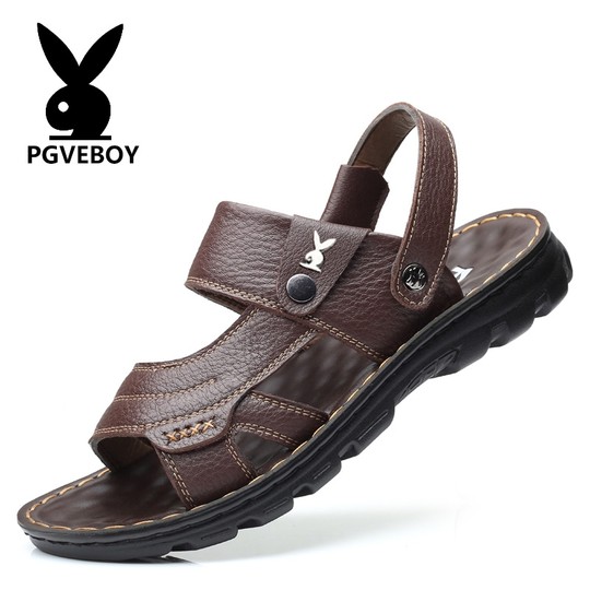 Genuine leather thick-soled sandals for men | Over 8,000 additional purchases