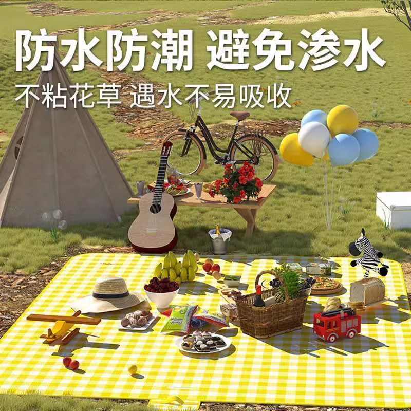 户外防潮垫加厚野餐垫露营野外防水草坪帐篷便携地垫室外海滩l