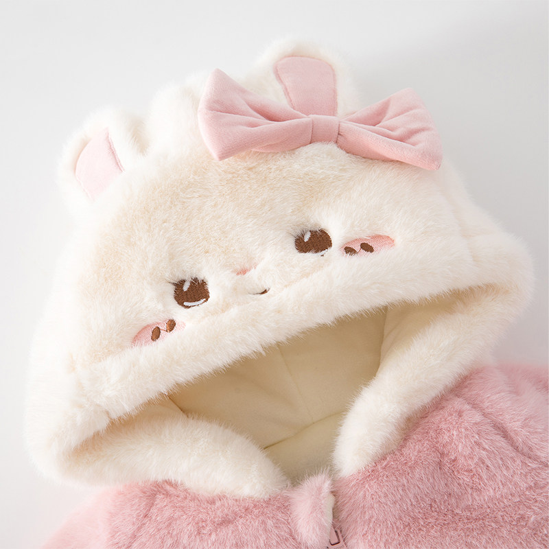 班喜迪女童外套冬装棉服2025新款女宝宝加绒上衣冬季儿童夹棉衣服,淘宝优惠券,粉丝福利购,淘宝优惠卷