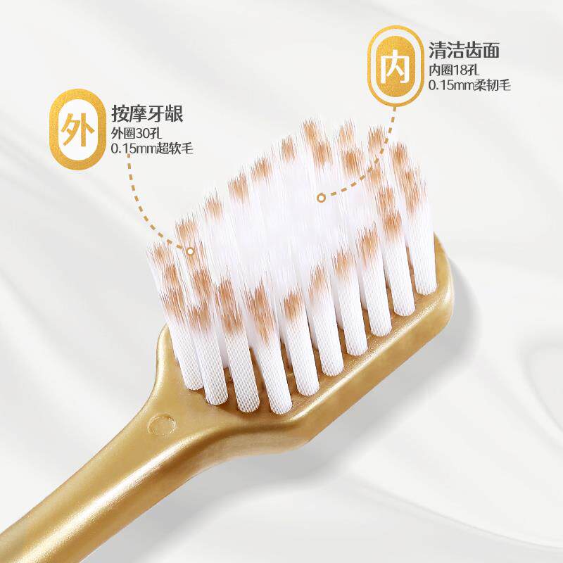 牙刷成人软毛家用家庭装密丝柔宽头超细毛抗敏护龈6支装