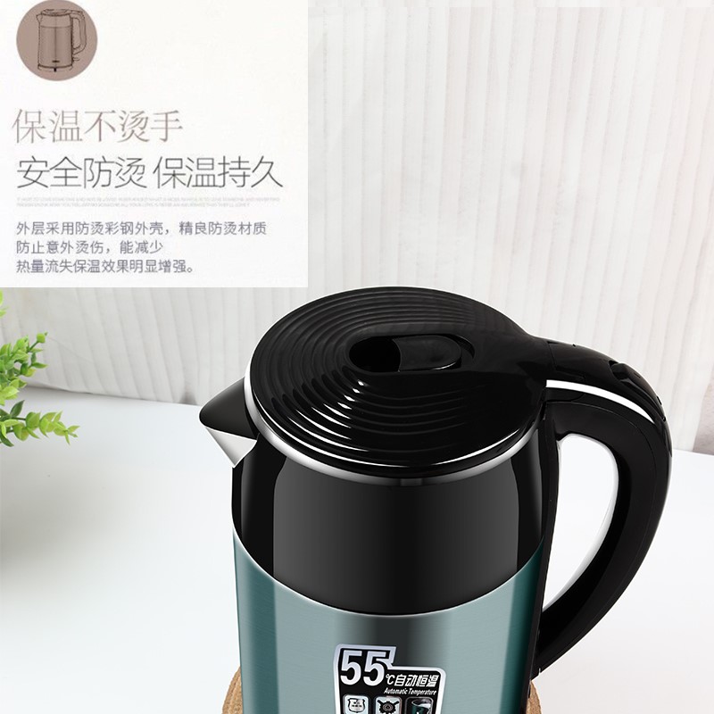 Constant temperature stainless steel large capacity household electric kettle