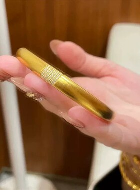 沙金仿真金传承点钻泥鳅背手镯