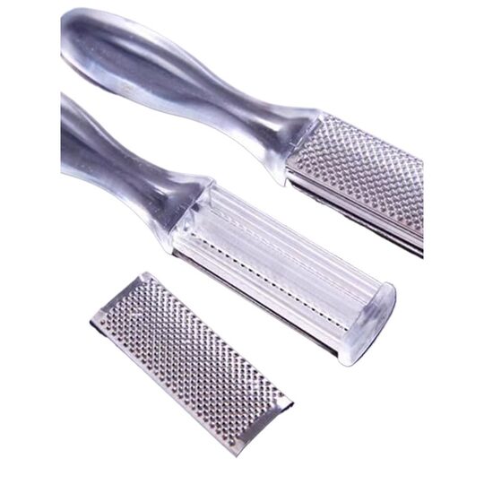 1 transparent double-sided pumice stone