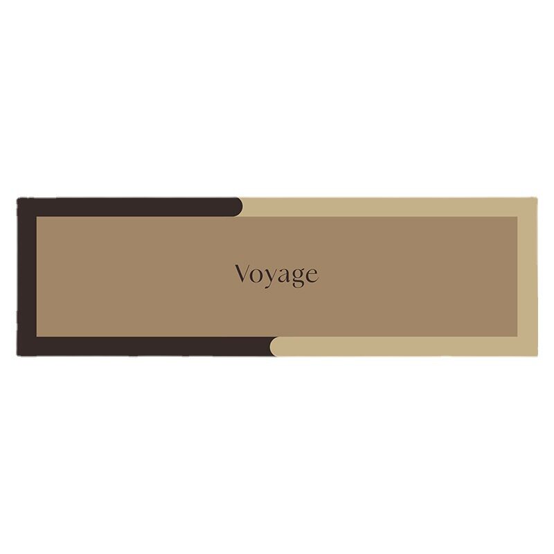 American light luxury leather floor mat kitchen non-slip and oil-proof wipeable and washable stain-resistant long carpet floor mat