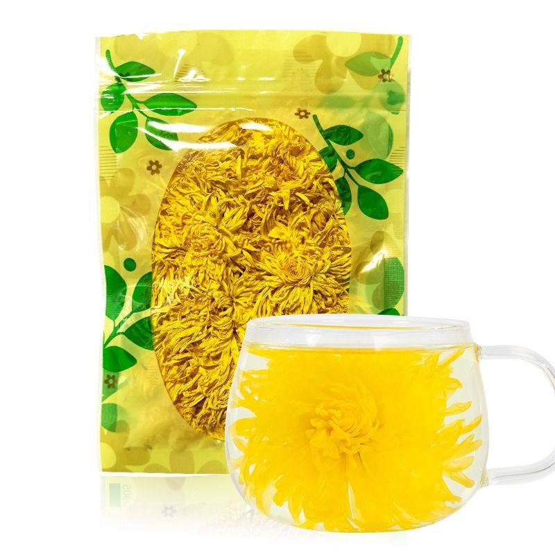 菊花茶菊花金丝皇菊黄菊一朵一杯茶叶花茶贡菊胎菊大去火下火花草
