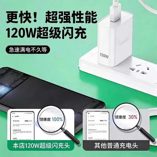 OPPO原装充电器官方正品80W/100W/120W超级闪充头数据线适用OPPO真我Reno8/9/10Pro/11/12手机findx5/6/78pro - 图3