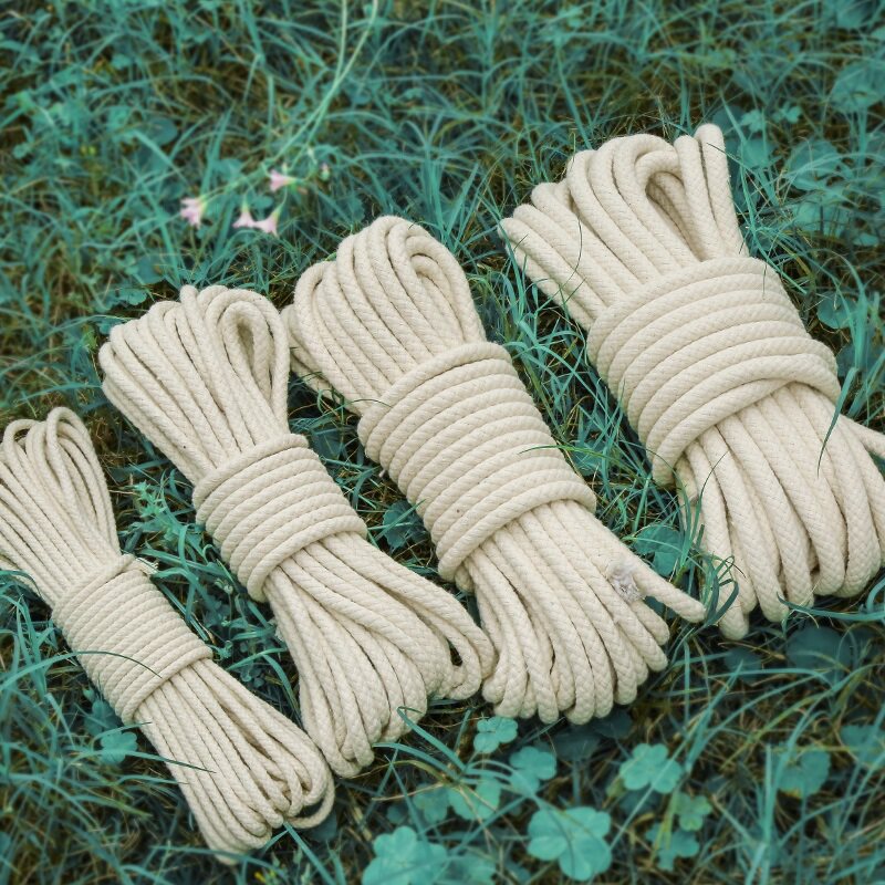 diy棉绳 棉线编织绳棉线绳捆扎绳包装绳晾衣绳旗杆绳幕布绳包芯绳