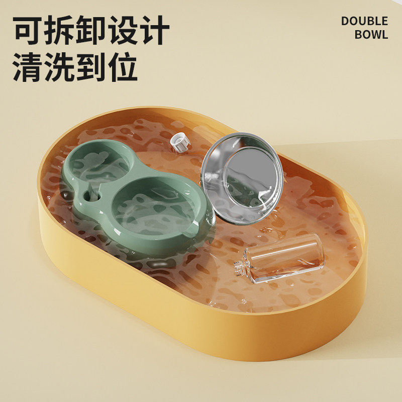 狗碗狗盆猫碗双碗自动饮水一体狗狗食盆水碗宠物饭盆猫咪用品大全,淘宝优惠券,粉丝福利购,淘宝优惠卷