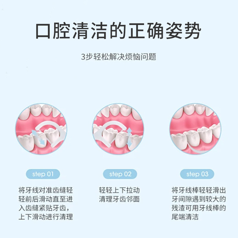 居家邦清洁牙线 一次性独立包装超细牙线棒牙签牙线盒装剔牙牙线