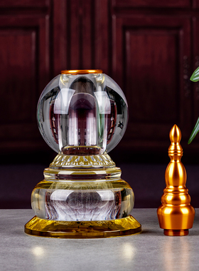 洛馨缘人造水晶装藏客厅舍利塔