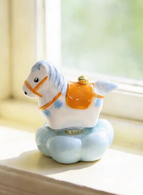 马上有钱陶瓷旋转小马