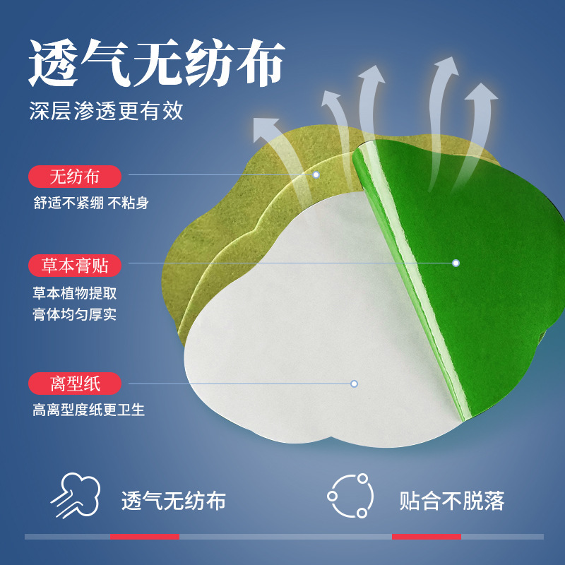 日本油切暴汗贴艾炙贴纤姿贴暖贴艾草贴懒人贴官方正品爆汗和善 - 图1