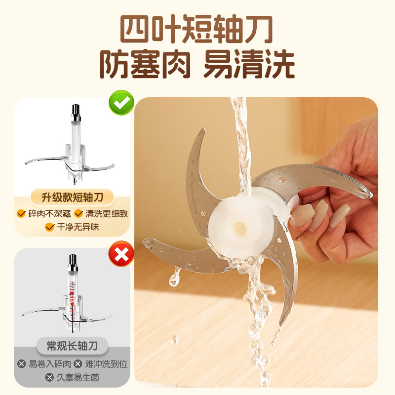 绞肉机家用电动多功能打馅机蒜蓉搅碎机碎肉碎菜料理机肉馅大容量