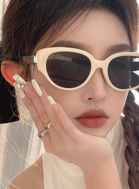 猫眼墨镜女防晒近视偏光太阳眼镜