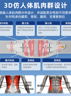 OES护腰带腰椎腰间盘专用久坐久站神器腰痛保暖带突出劳损腰肌
