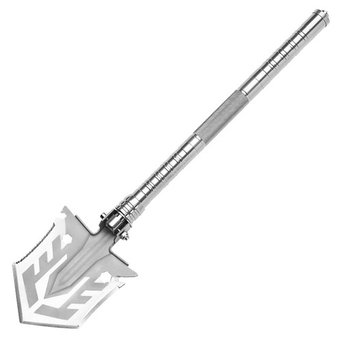 户外多功能工兵铲可折叠加厚锰钢军工铲车载野营钓鱼挖土铁锹铲子 - 图3