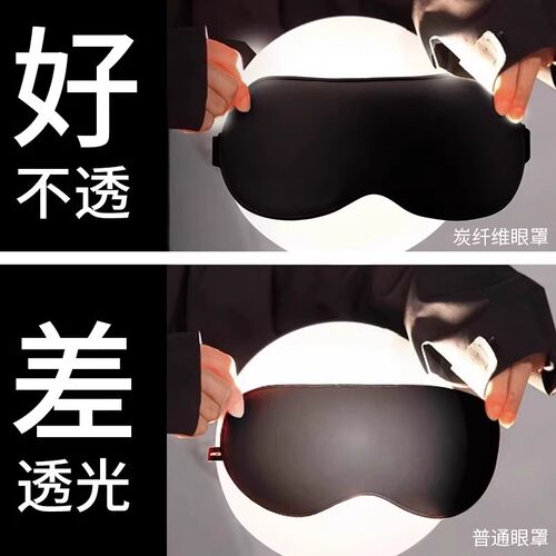 睡眠眼罩遮光透气护眼睛缓解眼疲劳立体成人午休睡觉专用宿舍压感 - 图2