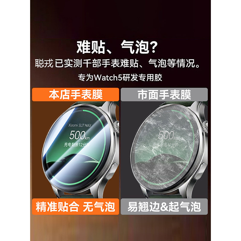 Congrong is suitable for Xiaomi WatchS5 watch tempered film new protection 46mm film 41mm screen sports accessories dial dragon crystal all-inclusive protection second patch coverage