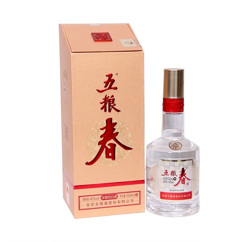 五粮春二代 浓香型白酒45度500mL 节假日自饮 送礼宴请