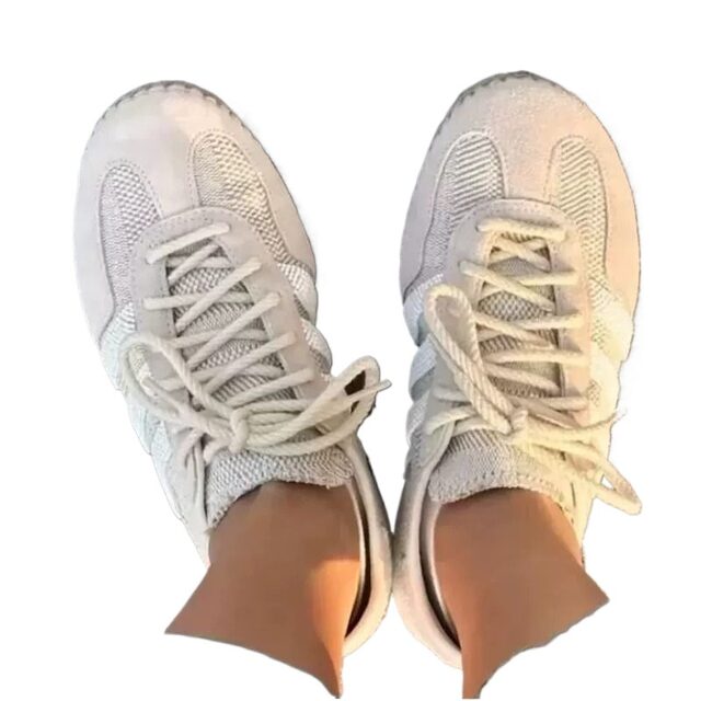 GAZELLE HALO IVORY ເກີບສົ້ນເຟືອງແບຣນເນມສີເບຈ, ເກີບສົ້ນຕ່ຳຂອງຜູ້ຊາຍ ແລະ ຜູ້ຍິງ, ລະບາຍອາກາດ ແລະ ຫລາກຫລາຍ