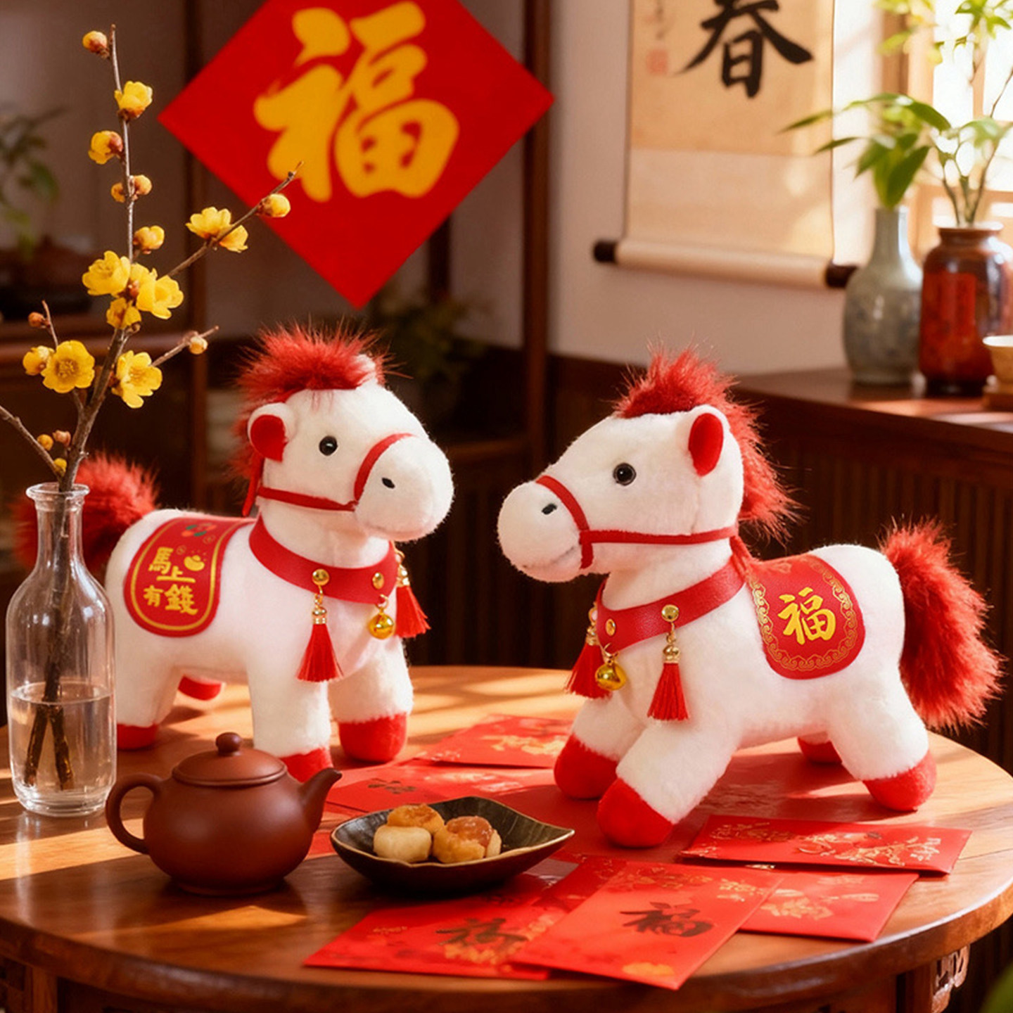 2026马年吉祥物公仔马上有钱毛绒玩具本命年玩偶娃娃儿童新年礼物,淘宝优惠券,粉丝福利购,淘宝优惠卷