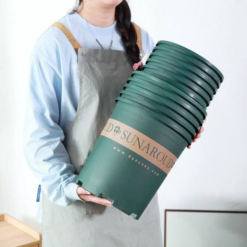 加仑花盆家用阳台塑料花盆小绿萝月季多肉第三代二代树脂简约花盆 - 图0