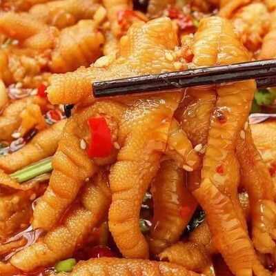无骨鸡爪柠檬酸辣去骨凤爪宿舍网红解馋小吃休闲零食鸡脚筋