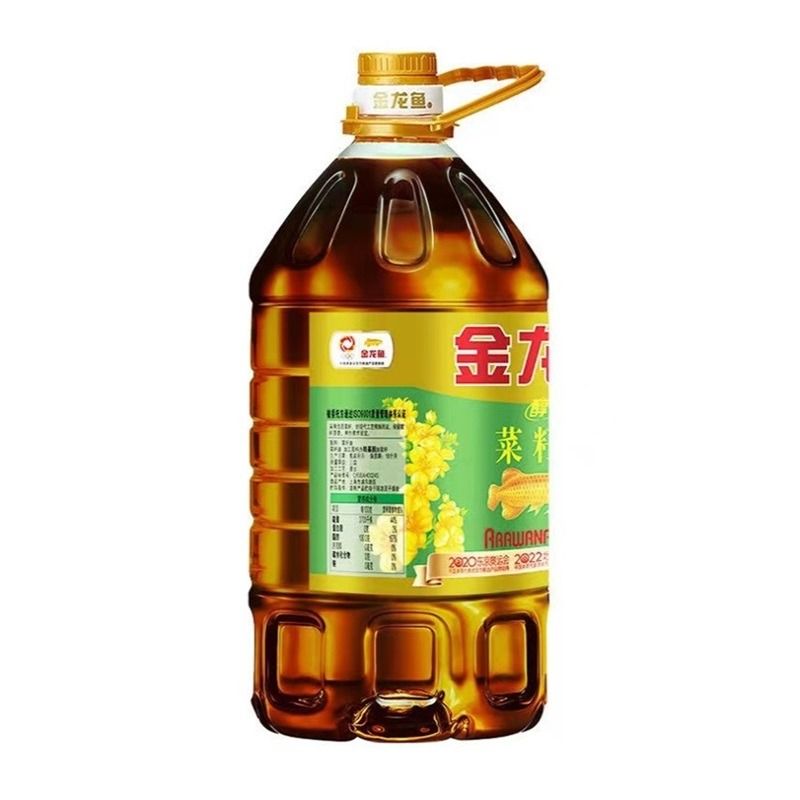 金龙鱼醇香菜籽油5l/桶家用商用火锅底料用食用植物油压榨小榨 - 图0