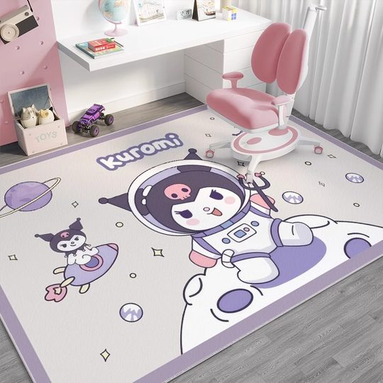 卡通卧室椅子地垫玉桂狗儿童房学习椅地毯阅读区电脑椅转椅垫电竞