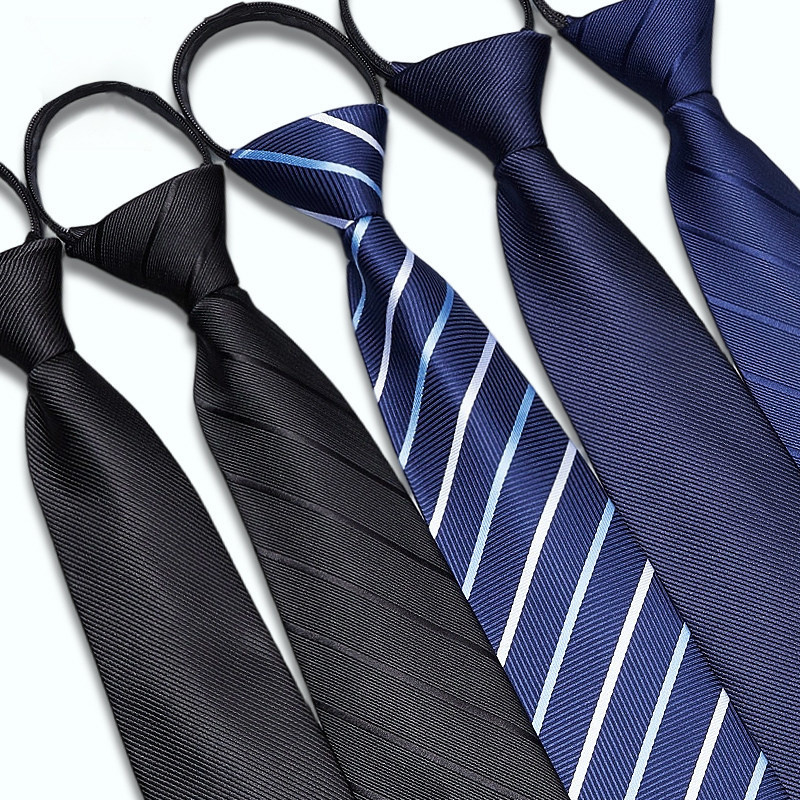 Men's formal business zipper tie for work, no need to tie