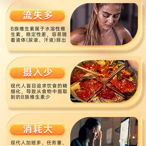 多种复合维生素b族b1 b2b3 b6 b12男女专用正品店vbvc片 - 图0