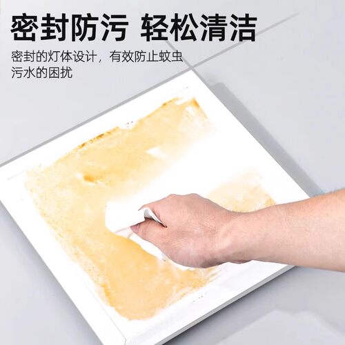 荣事达集成吊顶厨房灯吸顶灯卫生间嵌入式面板灯扣板灯长方形客厅 - 图1