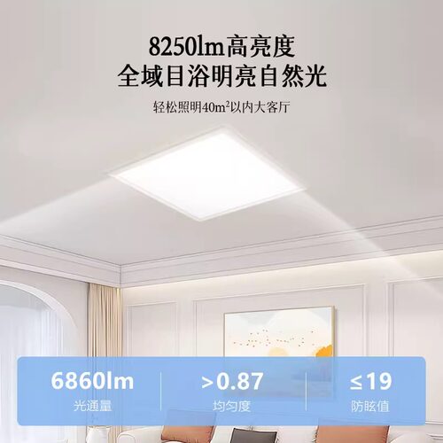 集成吊顶led灯厨房卫生间灯300X600吸顶灯铝扣板平板灯客厅浴室 - 图3