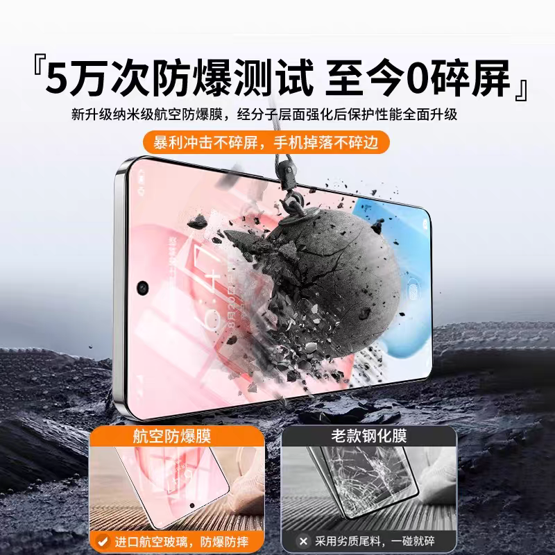 适用华为荣耀x70钢化膜400手机膜无边magic7新款全屏90/80pro直屏黑边50se防爆30s20青春x60/x40/x30v20GTpro - 图3
