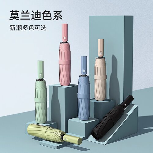 自动雨伞加固两用24骨晴雨抗风特大号男三折叠伞2025双层手动结实 - 图0