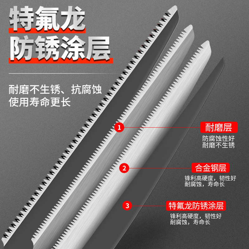 锯子日本进口钢手锯伐木锯锯树神器家用小型手持木工剪定锯手工锯