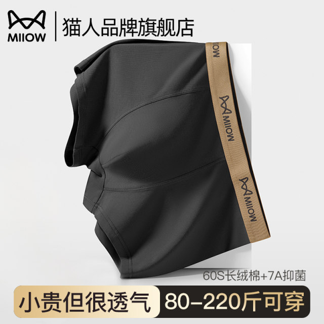 Catman ຜ້າຝ້າຍຜູ້ຊາຍບໍລິສຸດ underwear antibacterial
