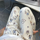 Sweet and cute girl thin printed pajama pants student straight home trousers for women's striped Mickey plaid