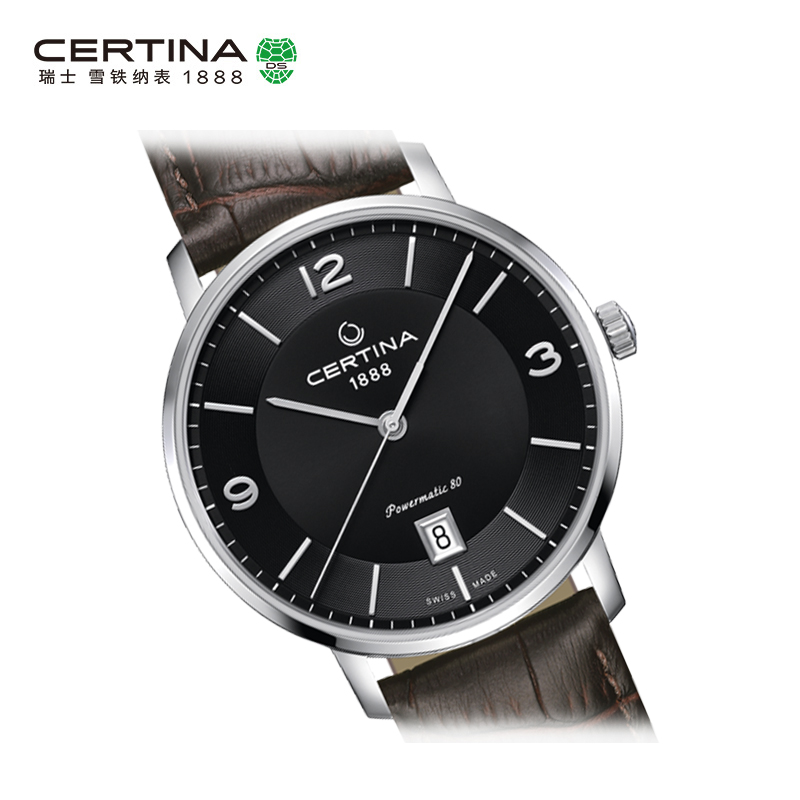 Certina雪铁纳卡门系列瑞士进口休闲时尚机械真皮男表