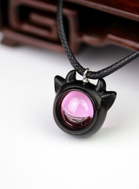 生肖牛吊坠转运珠木雕项链