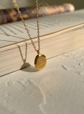欧美小众ins镀金轻奢设计款项链