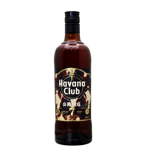 Havana Club 哈瓦那俱乐部黑朗姆酒 哈瓦纳7年陈酿 750ml正品洋酒 - 图1