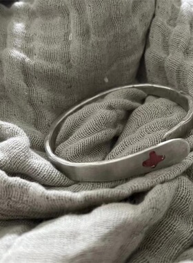 Ma+手镯情侣男女手工925银手链