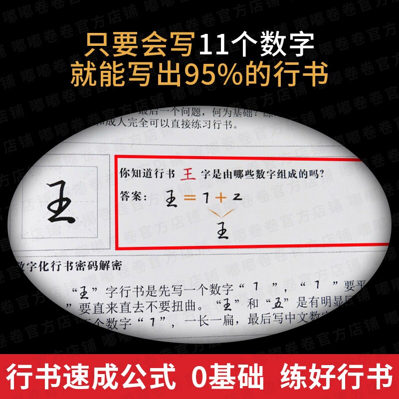 叶法志行书速成公式数字化行书密码笔画练字法速成公式成人凹槽贴