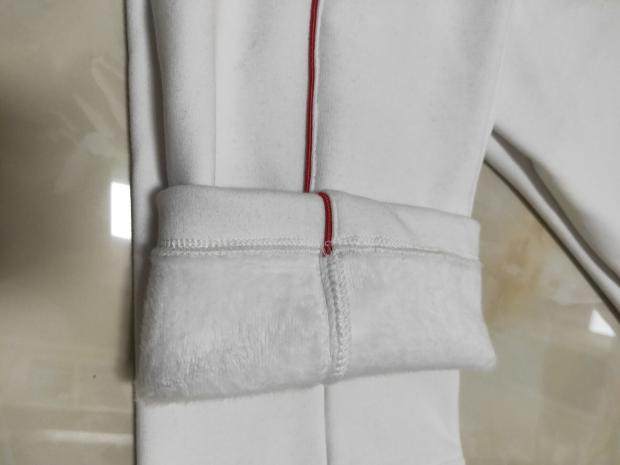定做冬季中小学生加厚加绒保暖校服裤子白色加一道细酒红杠运动裤,淘宝优惠券,粉丝福利购,淘宝优惠卷