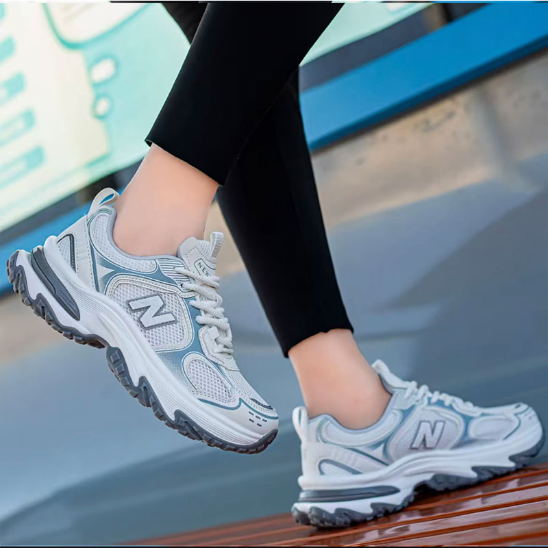 新bai伦老爹鞋秋运动鞋男女同款休闲厚底女鞋百搭情侣男鞋透气网 - 图3